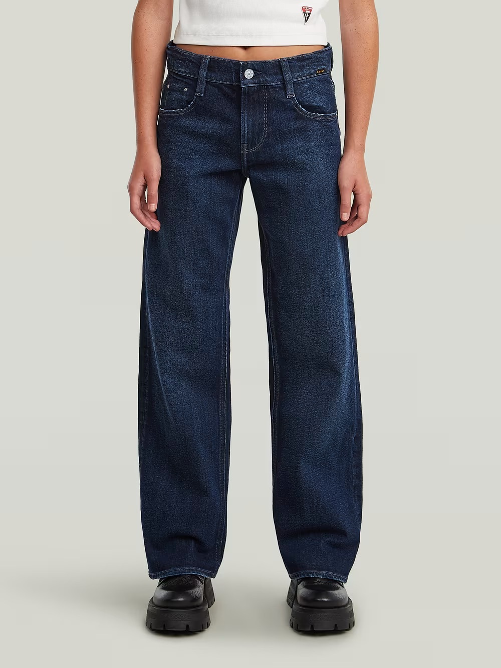 G-Star Judee Loose Jeans in Dark Wash